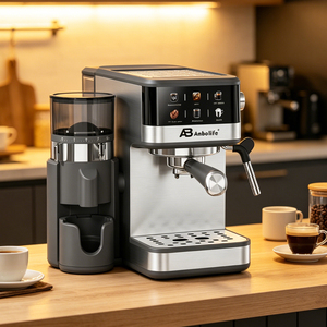 <span class=keywords><strong>Machine</strong></span> <span class=keywords><strong>à</strong></span> <span class=keywords><strong>café</strong></span> <span class=keywords><strong>expresso</strong></span> compacte Anbolife Factory 20 bars <span class=keywords><strong>avec</strong></span> moulin intégré, <span class=keywords><strong>filtre</strong></span> double en acier inoxydable, contrôle de la température, OEM - Product Image 4