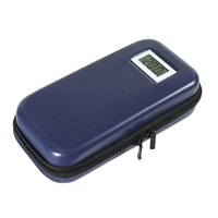 Étui isotherme pour insuline en EVA avec logo personnalisé, coque rigide, affichage de la température LCD, fermeture éclair étanche, sac de rangement de voyage pour les soins du diabète