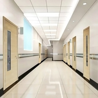 Portes en bois avec panneau vitré Yonking pour bibliothèques scolaires – Portes intérieures en bois pour salles de classe avec design moderne