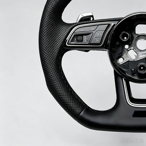 Volant en cuir Nappa et fibre de carbone personnalisé pour Audi A6, A3, RS6, A7, Q7, S7, A4, A8, S8, RS <span class=keywords><strong>Sportback</strong></span>, S-Line (2018-2025) - En stock - Product Image 2