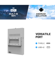 Pantalla Publicitaria Exterior Impermeable de 32 Pulgadas, Señalización Vertical de Pared Sin Pantalla Táctil, Cartel Digital Inteligente Portátil para Comercios