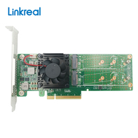 PCIe adaptor saklar ekspansi M.2 NVMe, 3.0 X8 ke 4-port
