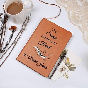 Cahier A5 <span class=keywords><strong>de</strong></span> paroles personnalisées "Songs in My Mind" | Carnet <span class=keywords><strong>de</strong></span> notes <span class=keywords><strong>de</strong></span> musique cadeau musicien - Product Image 3