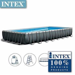 <span class=keywords><strong>Piscine</strong></span> hors sol rectangulaire <span class=keywords><strong>Intex</strong></span> 26374 Ultra Frame, gonflable, noire, avec couverture de <span class=keywords><strong>piscine</strong></span> et accessoires - Product Image 2
