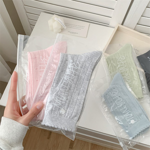 Women's Mid Calf Socks Thin Hollow Mesh Slouch Socks With Shell Decoration Milk White Japanese Style Breathable Casual Socks - Product Image 3