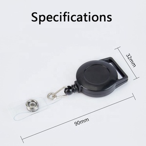 25mm Longe Rétractable Badge Bobine avec Vinyle En Plastique ID Sangle <span class=keywords><strong>Yoyo</strong></span> Cou Corde Porte-Badge Clip En Gros - Product Image 1