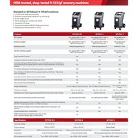 Machine de récupération, recyclage et recharge Robinair Ac1234-4Sl Premier R-1234Yf pour service mobile avec verrouillage de la balance