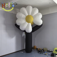 Sculpture géante gonflable en forme de marguerite ou de tournesol pour la décoration printanière des centres commerciaux