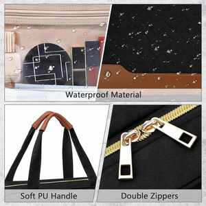 Bolsa de Maquillaje Grande Impermeable de PVC, Organizador de Joyas con Compartimentos, Bolsa de Aseo Colgante para Viaje para Mujer - Product Image 4
