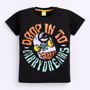 T-shirt en coton imprimé pour garçons, tenue décontractée à manches courtes, tenue d'été douce et confortable - Product Image 1