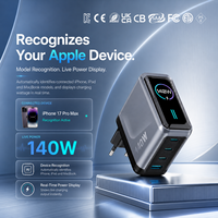 Chargeurs de téléphone portable KYT 140W Pps Pd Ufcs Type C Gan avec écran