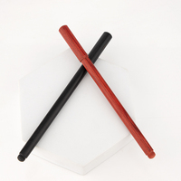 Lápiz eterno de madera con logotipo grabado personalizado bolígrafo mágico retro sin tinta con tapa de madera roscada