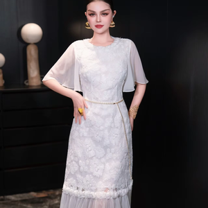 slim fit dress slacks Mist Green Tiered Ruffled Puff Sleeve Loose Fit Mini Dress Mist Green / S / 97%Polyester+3%Elastane