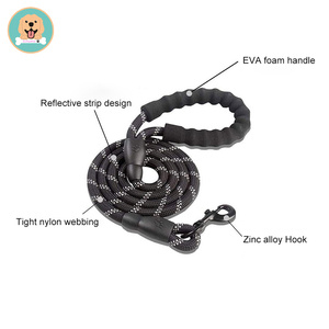 Dropshipping 2024 vendita all'ingrosso Multi colori prodotti per animali domestici riflettente guinzaglio per cani e gatti al sicuro durante la notte - Product Image 4