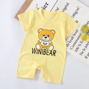 New hot sale baby clothes pure cotton clothes baby crawling newborn crawling clothes wholesale baby onesie in stock