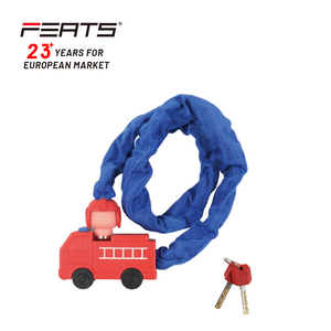 Cerradura de cadena FERTS para niños Body Fire Engine Lock-head con 2 llaves Cerradura de <span class=keywords><strong>bicicleta</strong></span> para niños - Product Image 1