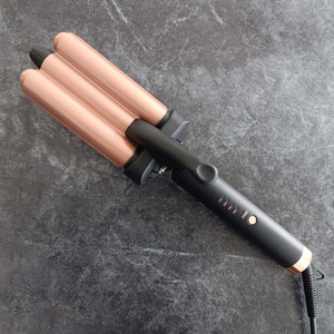 Triple Tube Hair Curler With Ionic Technology 360 Degree Swivel Cord Anti Scald Handle Cool Tip For Quick Styling - Product Image 4
