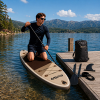 Planche de paddle gonflable tout-en-un personnalisée pour la vente en gros sous marque privée, usine OEM ODM avec logo et emballage