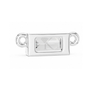 Colgante Minimalista Horizontal de Diamantes Cultivados en Laboratorio, Certificado IGI, de Lujo, Corte East West Step, Oro Sólido, Moderno, para Uso Diario