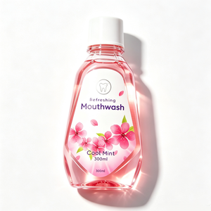 Autocollants en rouleau personnalisés avec logo imprimé pour bouteilles de bain de bouche, finition mate ou brillante, autocollants adhésifs étanches pour soins dentaires - Product Image 2