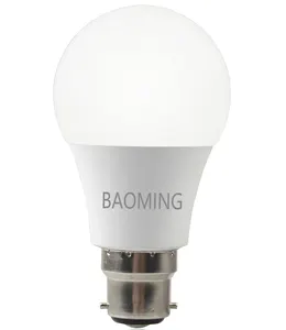 BAOMING A60LEDランプヒートシンク5w10w 12v 220v b22e27家庭用調光可能LED電球