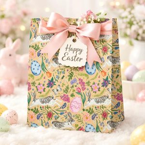 Kraft Bunny <b>Easter</b> <b>Wrapping</b> <b>Paper</b> 17 In X 32.8 Ft Floral Botanical Craft <b>Paper</b> For <b>Easter</b> Gift Wrap - Product Image 2