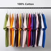 Áo Phông Cổ Tròn Thêu Hình Cho Nam, Áo Thun Trống Ngoại Cỡ 100% Cotton