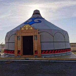Tenda Yurt in Bambù da 6M, Spazio Privato Confortevole, Tela in <span class=keywords><strong>PVC</strong></span> Oxford Impermeabile, Casa Decorativa per Uso Tutto l'Anno - Product Image 4