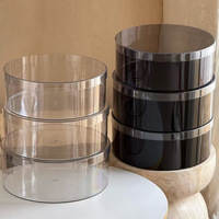 Grande boîte transparente en PET recyclable, impression par estampage, bouquets de fleurs, emballage cadeau pour fruits de fête, fournitures pour fleuristes éternels