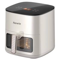 Nouvelle Friteuse à Air Chaud 5L Moderne avec Écran LED, Cuisson Rapide, Appareil de Cuisine Domestique Conforme ROHS