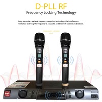 Sistem Nirkabel Profesional BBS U-999S untuk Satu-ke-Dua U-Band Panggung/Konferensi/Pembawa Acara/Penyanyi/Penghibur dengan Mikrofon