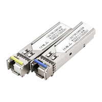 1.25G BIDI SFP TX1310 RX1550 20km LC Optical Transceiver 5G FTTH Kompatibel dengan H3C Mendukung DDM