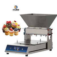 Machine automatique de fabrication de macarons, biscuits, brownies, machine de remplissage de pâte, machine de moulage de biscuits mous, machine de moulage de cupcakes