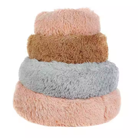 Lit pour chat doux à la mode en gros avec fond antidérapant nid moelleux respirant pour le repos maison chaude et confortable pour animaux de compagnie