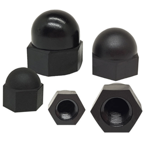 प्लास्टिक अखरोट कवर महिला सजावटी कशेलर सिर काले सफेद अछूता ap66 नायलॉन कवर प्रकार नट मीट्रिक आकार फास्टनर - Product Image 3