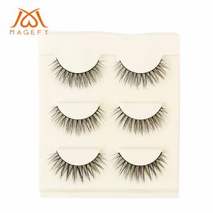 <span class=keywords><strong>Magefy</strong></span> – Faux cils en bande 3D 5D effet œil de chat, naturellement fins et courbés, lot de 3 paires, vente en gros - Product Image 4