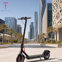 Scooter Eléctrico Ligero Plegable de Aleación de Aluminio de 350W para Mujeres con Control por Aplicación, Resistente al Agua, Doble Suspensión y Freno de Disco Trasero