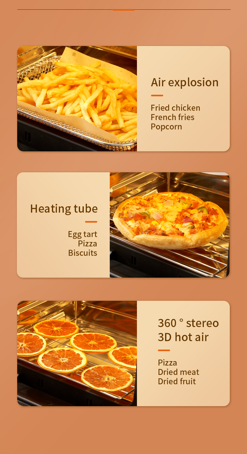 15L Intelligent Air Oven Household Frying Multifunctional Commercial Air Fryer Frying Oven Manufacturer Factory OEM