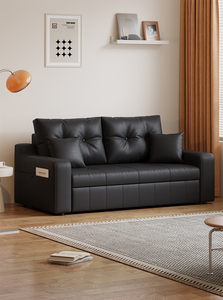Sofá <span class=keywords><strong>Cama</strong></span> de Tela Suave y <span class=keywords><strong>Elegante</strong></span>, Sofá <span class=keywords><strong>Cama</strong></span> Moderno Extraíble al por Mayor para Uso Doméstico, Apartamento, Estilo Minimalista, Sofás Lounge - Product Image 5