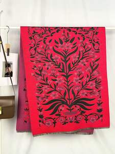 ผ้าพันคอผ้าฝ้ายยาวสำหรับผู้หญิงคุณภาพสูงพร้อมผ้าคลุมไหล่ไหลเหมาะสำหรับฤดูหนาวสไตล์ข้ามพรมแดนเครื่องประดับแฟชั่นที่อบอุ่น - Product Image 3