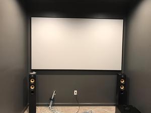 Écrans de projection de cinéma pour projecteur à cadre fixe de 1 cm, cadre étroit, blanc mat HD, montage mural, 60 72 100 120 140 150 180 200 pouces, 16:9 - Product Image 5