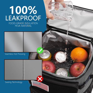 Custom Logo Polyester Food Delivery <b>Bag</b> <b>Blue</b> Waterproof Insulated <b>Tote</b> Thermal Cooler Backpack Laptop 24L Lunch <b>Bag</b> - Product Image 6