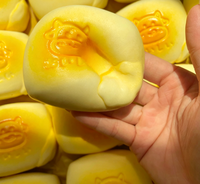 Jouets anti-stress Squishy en PU, forme de pain à la crème bicolore, à remontée lente, réalistes, doux et tendance pour enfants