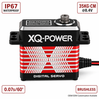 Servomoteur pour bateau RC XQ-S8335DW 35kg Étanche IP67 Sans balais Haute vitesse Engrenage en acier inoxydable 6V-8.4V