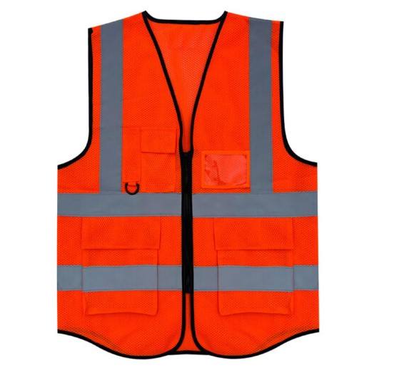 Gilet di sicurezza blu riflettente ad alta visibilità con Logo con
