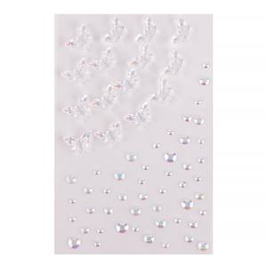 FX-T382 Aurora papillon visage Patch temporaire enfants scène maquillage sourcils lumineux perceuse larmes <span class=keywords><strong>tatouage</strong></span> autocollants maquillage des yeux - Product Image 5