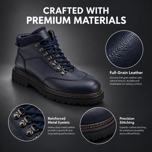 <span class=keywords><strong>Bottes</strong></span> d'hiver en cuir pour hommes RADOLFA Premium, col en laine, chaussures de randonnée, <span class=keywords><strong>bottes</strong></span> de travail de luxe, semelle robuste, vente en gros - Product Image 2