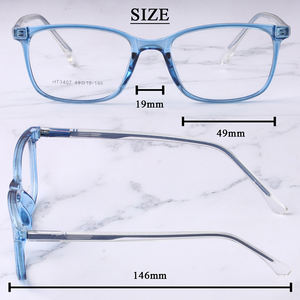 กรอบแว่นตาทรงรีเก๋ไก๋ สีใสแบบลูกกวาด แว่นตาดีไซน์เนอร์ พร้อมบานพับสปริง - Product Image 6