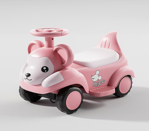 最新儿童学步车卡通风格户外方向盘有限旋转防翻倒滑板车适合<span class=keywords><strong>2</strong></span>至4岁 - Product Image 3