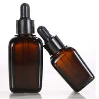 Bouteilles en verre pour huiles essentielles personnalisées avec compte-gouttes 5ml 10ml 15ml 20ml 30ml 50ml 100ml Emballage cosmétique ambré
